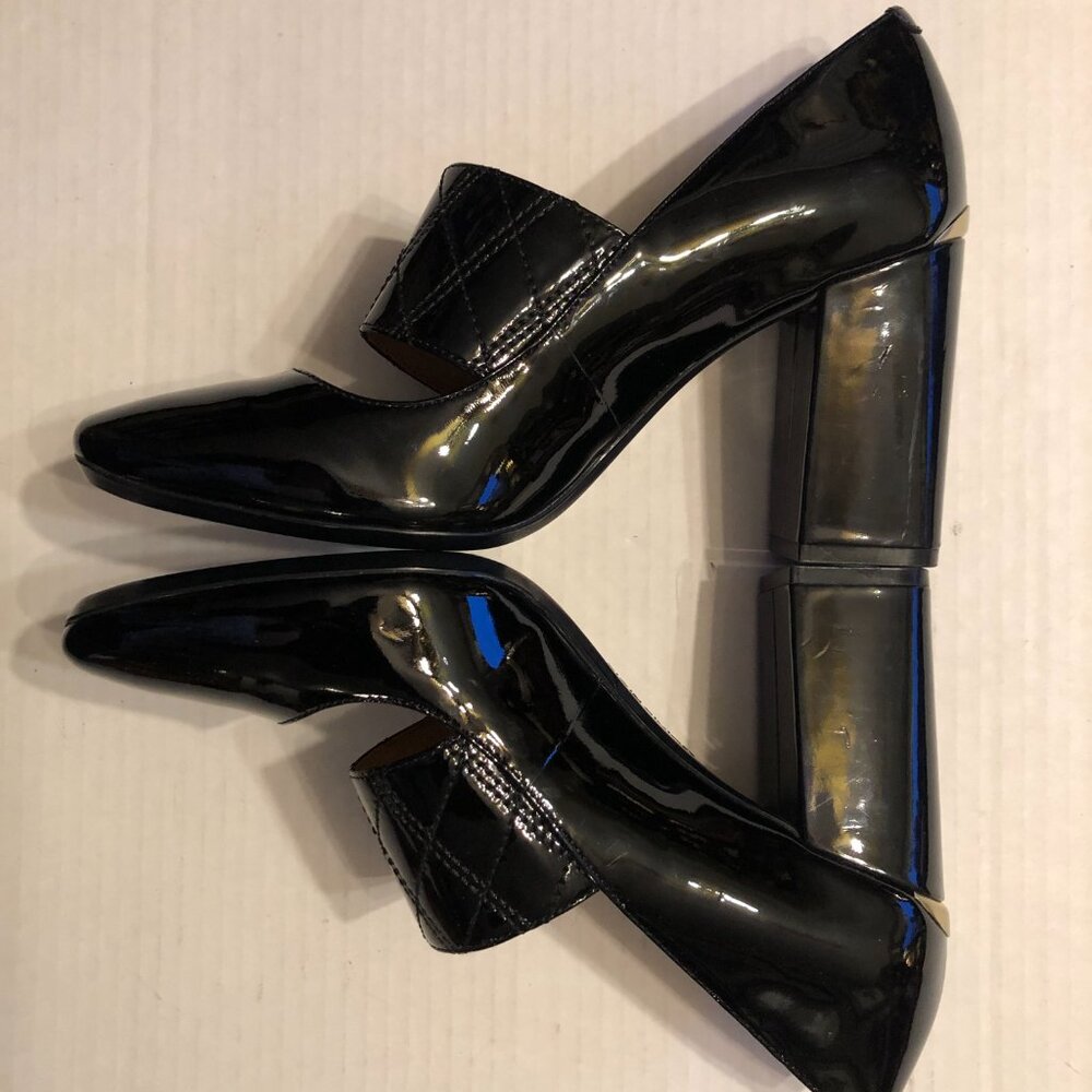 Calvin Klein women's new black patent leather high heel shoes size: US 8/ EU 38 - Picture 12 of 12